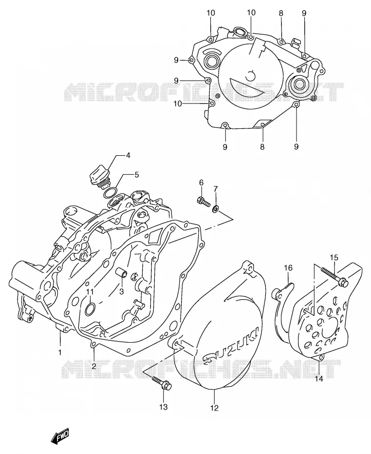 CASING Suzuki MOTO 125 TS-R 1994  TS125RR(E2)