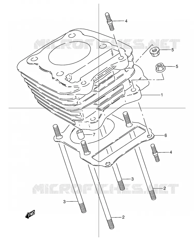 CILINDER Suzuki MOTO 125 TU 1999  TU125XTUX(E2)