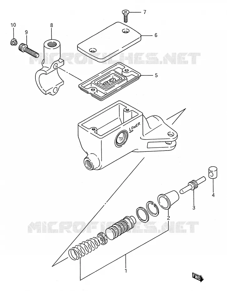 CLUTCH HOOFDREMCILINDER (VOIR NOTE) Suzuki MOTO 1400 INTRUDER 1987  VS1400GLPH(E28)