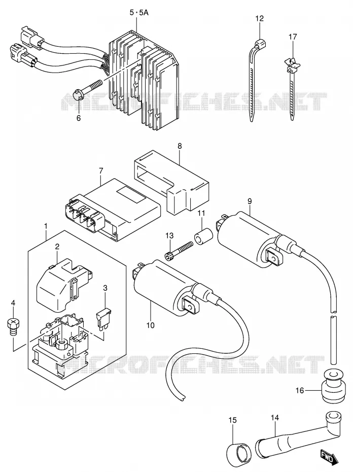 ELEKTRISCH (MODELE K1/K2/K3/K4) Suzuki MOTO 800 VOLUSIA 2003  VL800K3(E2)