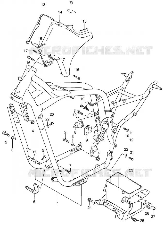 FRAME Suzuki MOTO 800 INTRUDER 2004  VS800GLK4(E3/E28)
