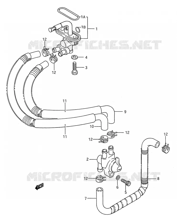 FUEL COCK Suzuki MOTO 1400 INTRUDER 1995  VS1400GLFS(E28)
