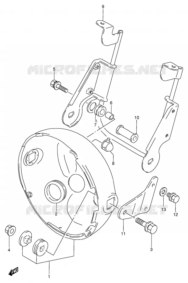 HEADLIGHT BOWL (MODELE R/T) Suzuki MOTO 800 VX 1996  VX800UT(E4)