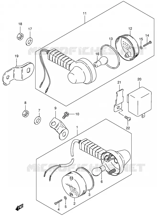 INDICATOREN (E24) Suzuki MOTO 185 TS-ER 1999  TS185ERX(E1)