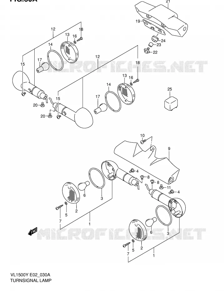 INDICATOREN (MODELE K2/K3) Suzuki MOTO 1500 INTRUDER 2000  VL1500Y(E2)