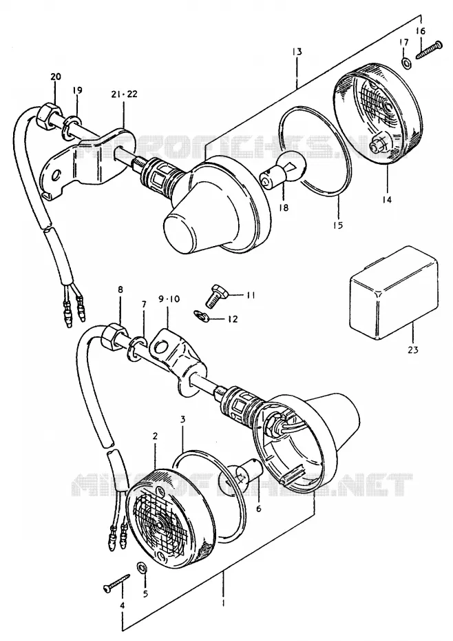INDICATOREN Suzuki MOTO 50 TS-ER 1980  TS50ERPDT(T)