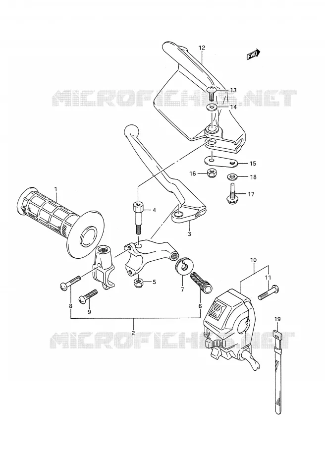 LINKER HANDGREEP Suzuki MOTO 200 TS-R 1992  TS200RN(E28)