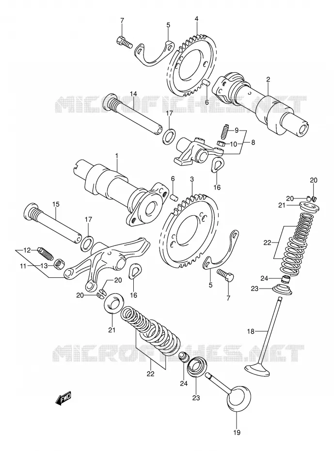 NOKKENAS - VALVES Suzuki MOTO 800 VOLUSIA 2001  VL800K1(E2)