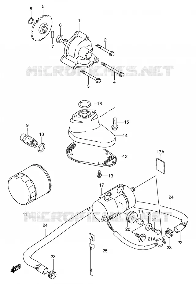OLIEPOMP - FUEL PUMP Suzuki MOTO 1500 INTRUDER 2004  VL1500K4(E2)