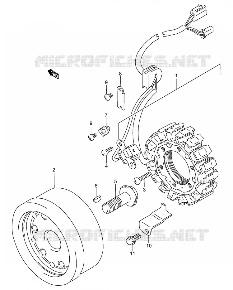 ONTSTEKING (MODELE T/V) Suzuki MOTO 800 INTRUDER 1992  VS800GLN(E2)
