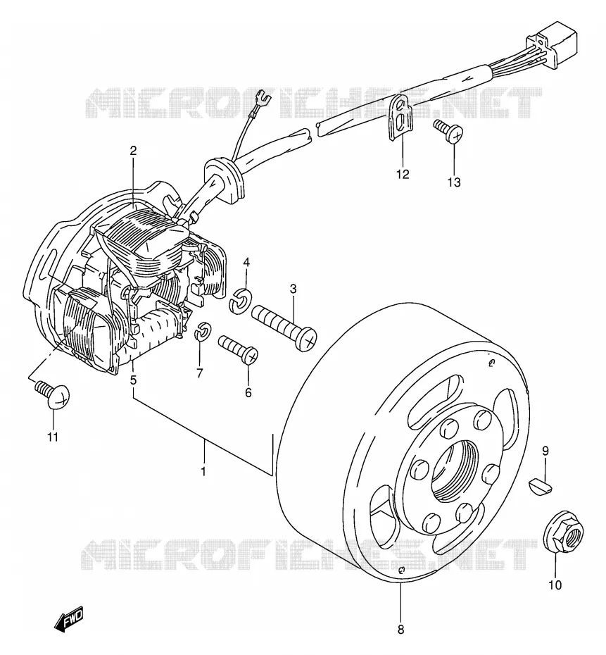 ONTSTEKING Suzuki MOTO 50 TS-W 1985  TS50WF(E6)