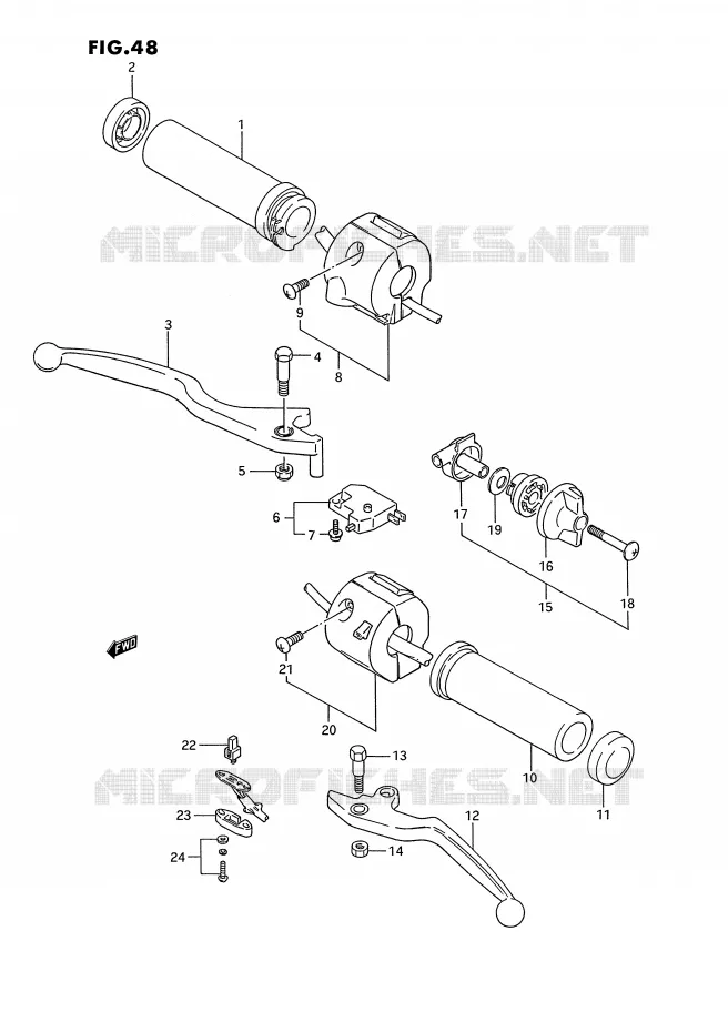 SCHAKELAARS (MODELE K/L/M/N/P/R) Suzuki MOTO 1400 INTRUDER 1990  VS1400GLFL(E2)