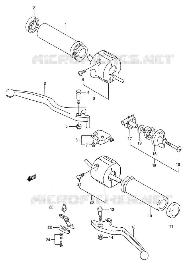 SCHAKELAARS (MODELE L/M/N/P/R) Suzuki MOTO 1400 INTRUDER 1989  VS1400GLPK(E28)