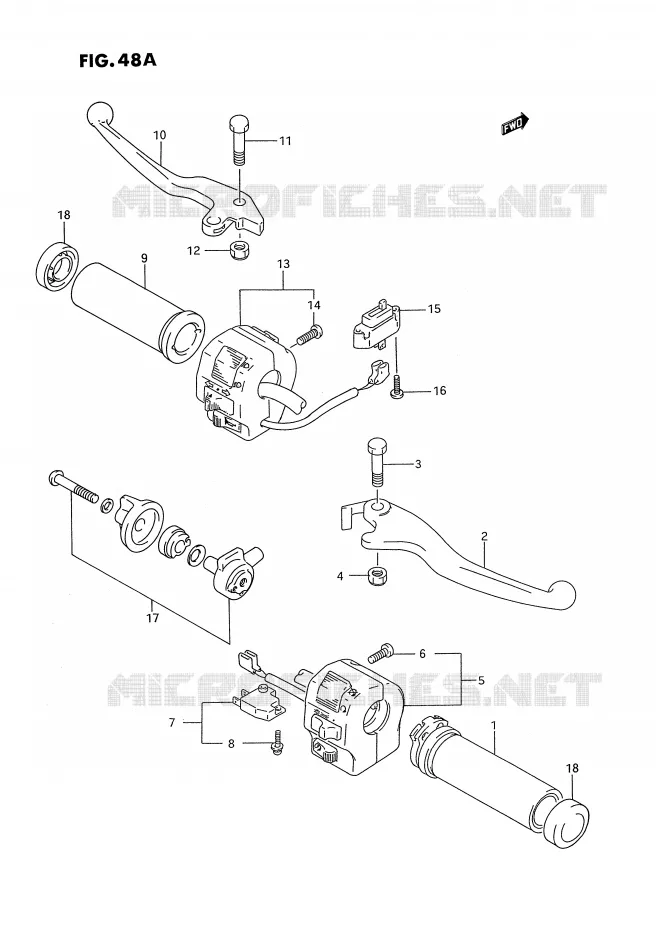 SCHAKELAARS (MODELE S) Suzuki MOTO 1400 INTRUDER 1995  VS1400GLPS(E2)