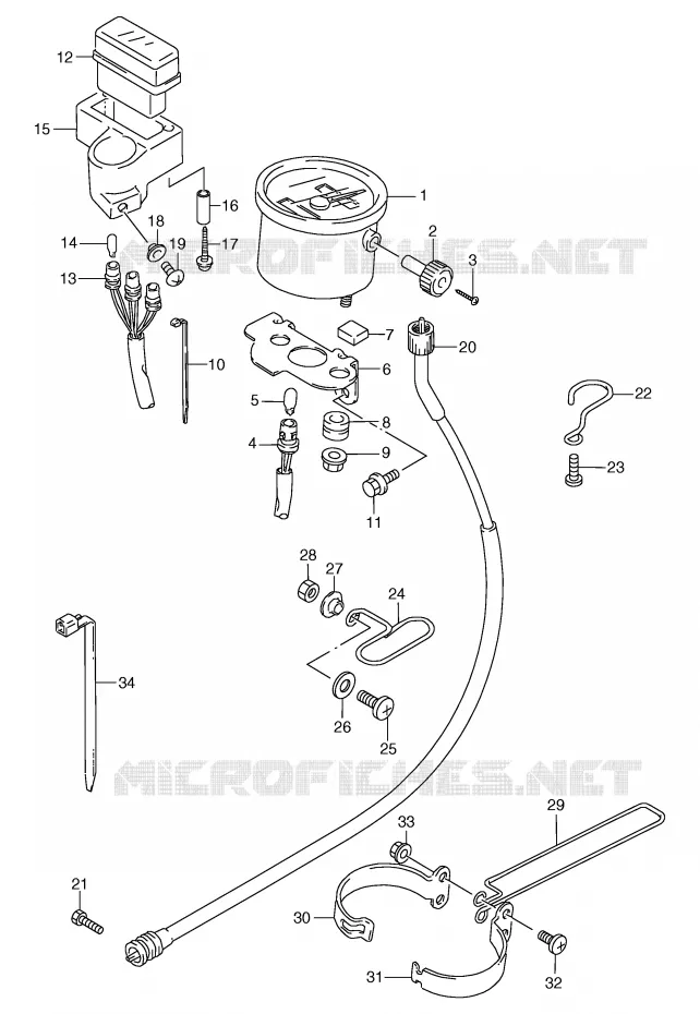 SNELHEIDSMETER (E24) Suzuki MOTO 125 TS-R 1990  TS125RL(E2)
