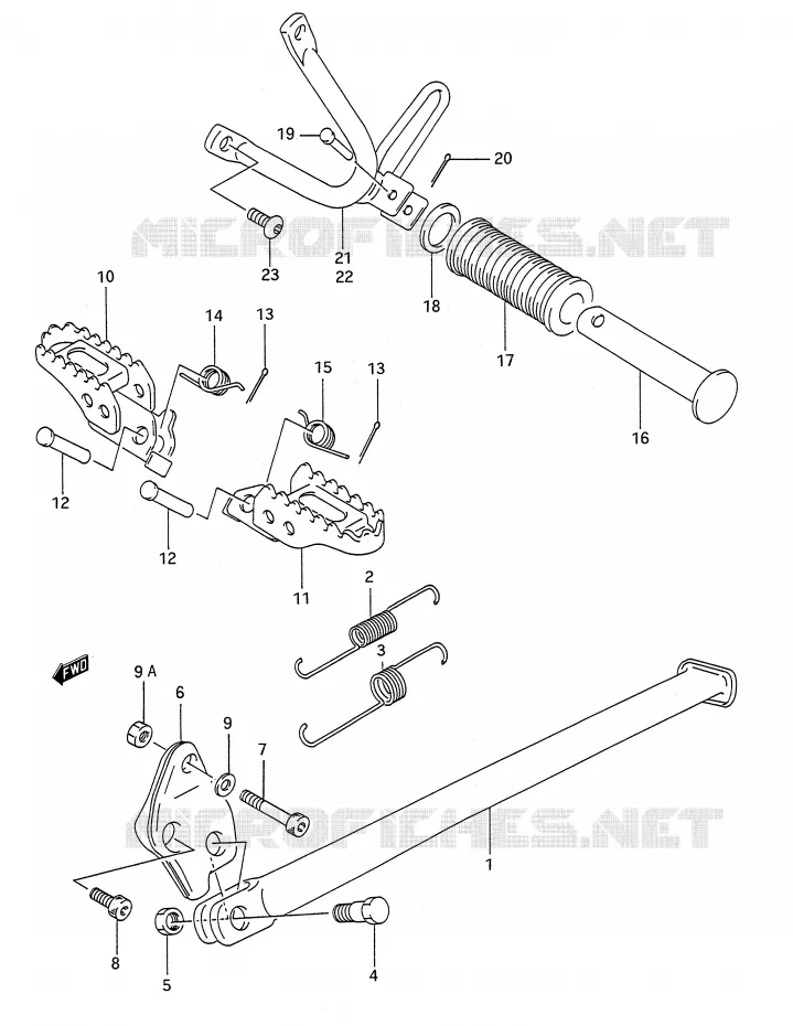 STAND Suzuki MOTO 200 TS-R 1993  TS200RP(E28)