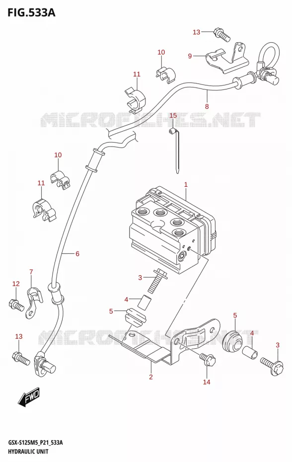 ABS Suzuki MOTO 125 GSX-S 2025  GSX-S125RL / GSX-S125RLX M5 (P21)