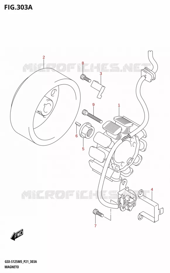 ONTSTEKING Suzuki MOTO 125 GSX-S 2025  GSX-S125RL / GSX-S125RLX M5 (P21)