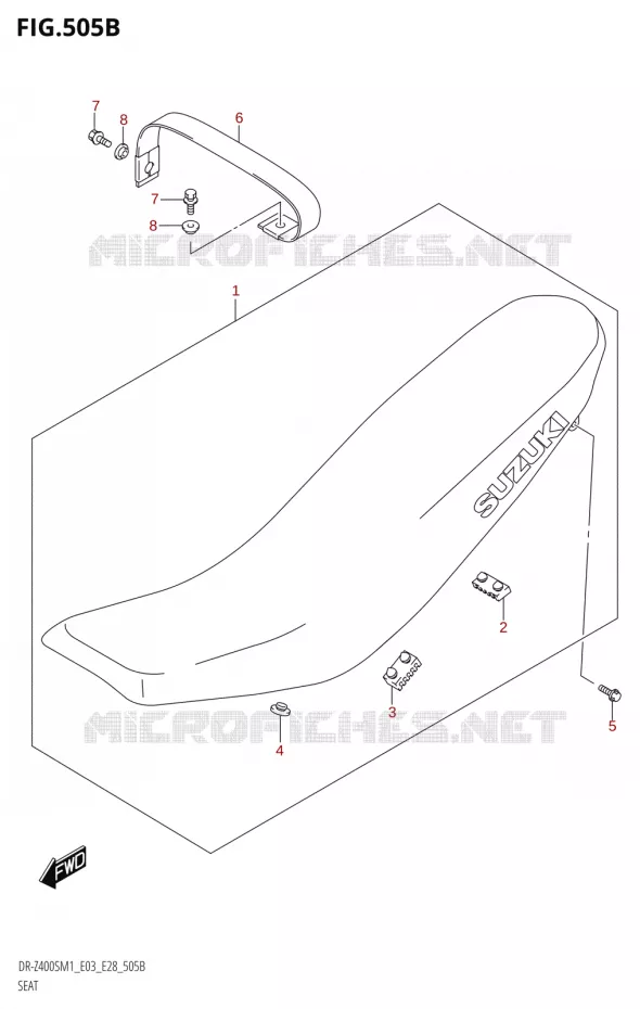 SEAT (DR-Z400S) Suzuki MOTO 400 DR-Z 2021  DR-Z400S 2021 M1 (E28)