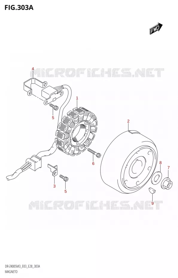 ONTSTEKING Suzuki MOTO 400 DR-Z 2023  DR-Z400SM3 E28 2023 M3
