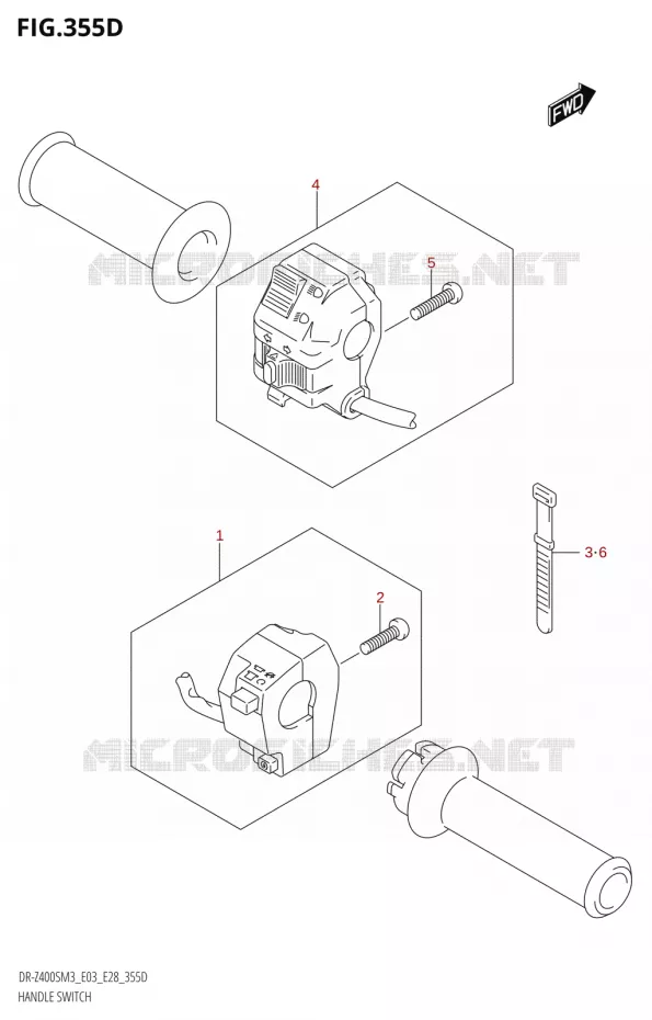 SCHAKELAARS (DR-Z400SM:M3:E03) Suzuki MOTO 400 DR-Z 2023  DR-Z400SM3 E28 2023 M3