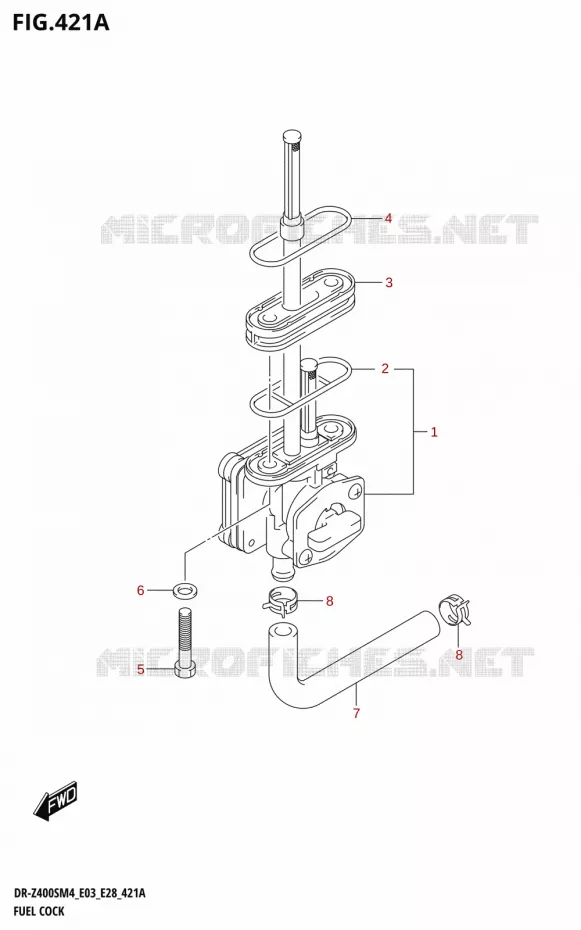 FUEL COCK Suzuki MOTO 400 DR-Z 2024  DR-Z400S 2024 M4