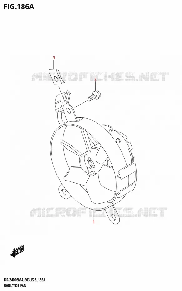 KOELVENTILATOR Suzuki MOTO 400 DR-Z 2024  DR-Z400S 2024 M4
