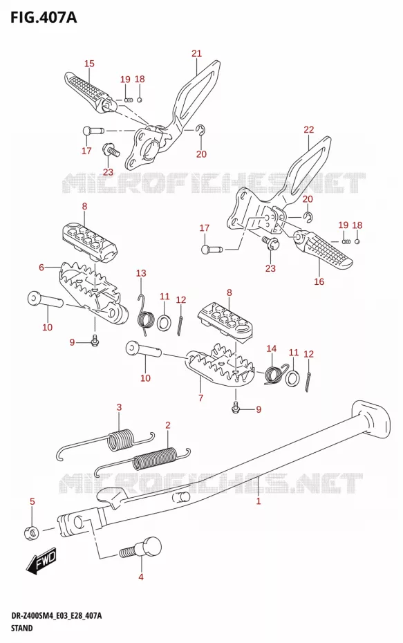 STAND (DR-Z400S) Suzuki MOTO 400 DR-Z 2024  DR-Z400S 2024 M4