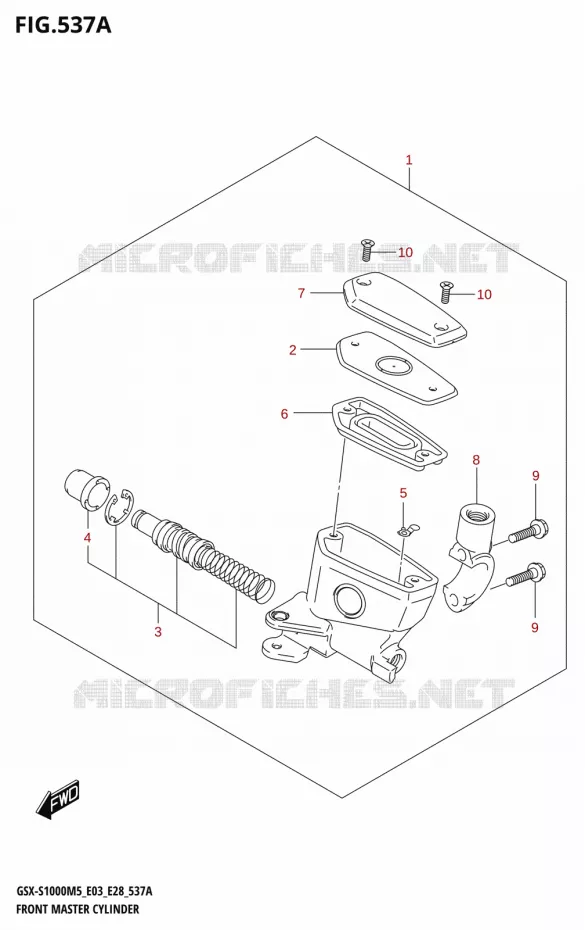 FRONT HOOFDREMCILINDER Suzuki MOTO 1000 GSX-S 2025  GSX-S1000RQM5 E28 2025 M5 (E28)