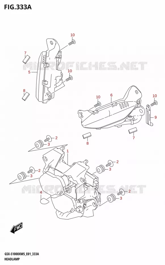 KOPLAMP Suzuki MOTO 1000 GSX-S 2025  GSX-S1000XRREM5 E01 2025 M5 (E01)