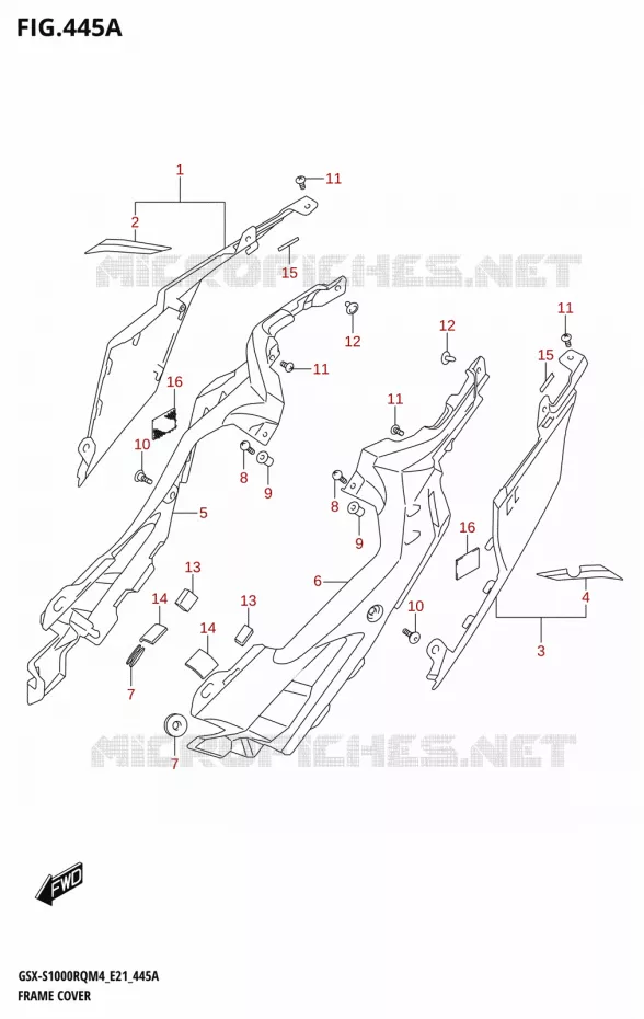 KUIP Suzuki MOTO 1000 GSX-S 2024  GSX-S1000RQ M4 (E21)