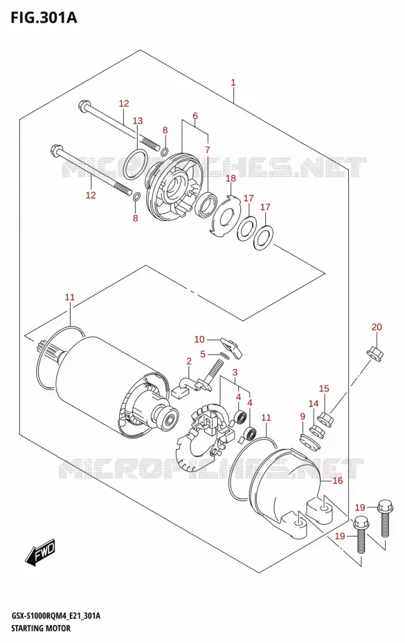 STARTMOTOR Suzuki MOTO 1000 GSX-S 2024  GSX-S1000RQ M4 (E21)