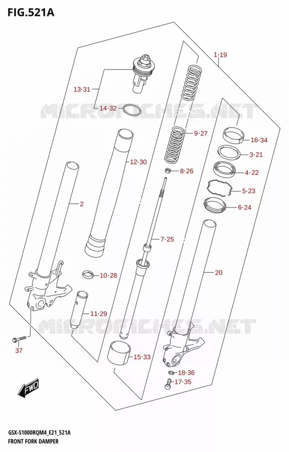 VOORVORK Suzuki MOTO 1000 GSX-S 2024  GSX-S1000RQ M4 (E21)