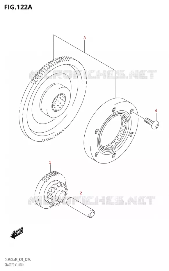 STARTMOTOR KOPPELINGS Suzuki MOTO 650 V-STROM 2023  DL650AM3