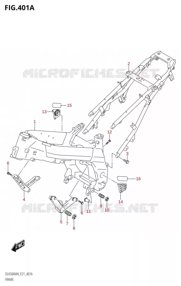 FRAME Suzuki MOTO 650 V-STROM 2024  DL650AM4