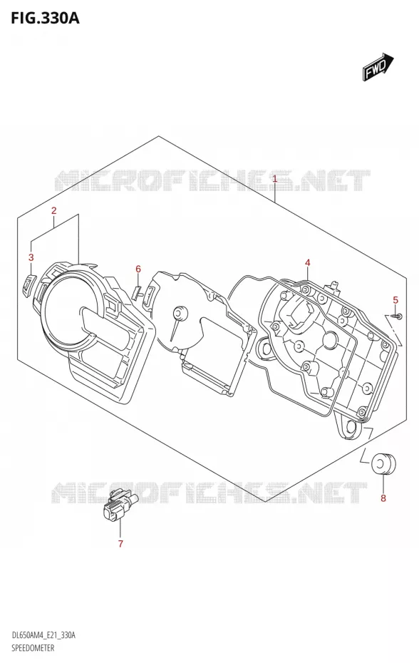 SNELHEIDSMETER Suzuki MOTO 650 V-STROM 2024  DL650AM4
