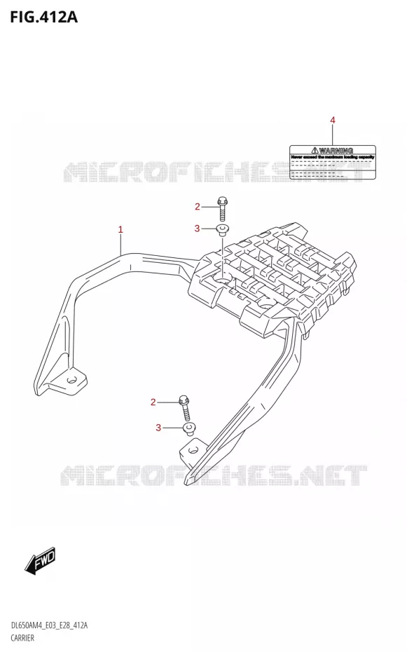 CARRIER (DL650A:M4:E03) Suzuki MOTO 650 V-STROM 2024  DL650AM4