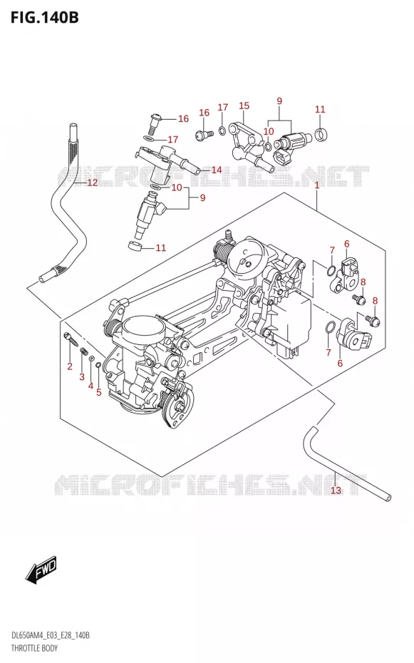GASKLEPHUIS (DL650A:M4:E28) Suzuki MOTO 650 V-STROM 2024  DL650AM4
