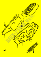 ACHTER KUIP  (MODELE N/P/R) voor Suzuki DR 350 1994