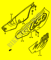 ACHTER KUIP  (MODELE N/P) voor Suzuki DR 650 1992