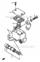 FRONT HOOFDREMCILINDER VERING/REM/WIEL 600 suzuki-motorfietsen DR 1985 DP004174