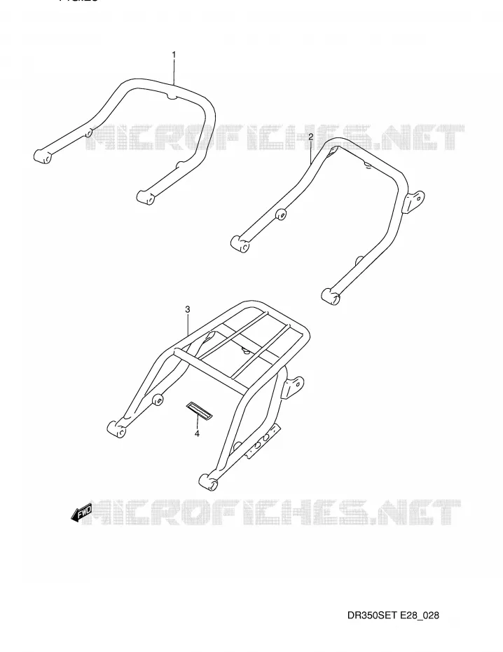 ACHTER GRIP Suzuki MOTO 350 DR 1995  DR350SES(E28)