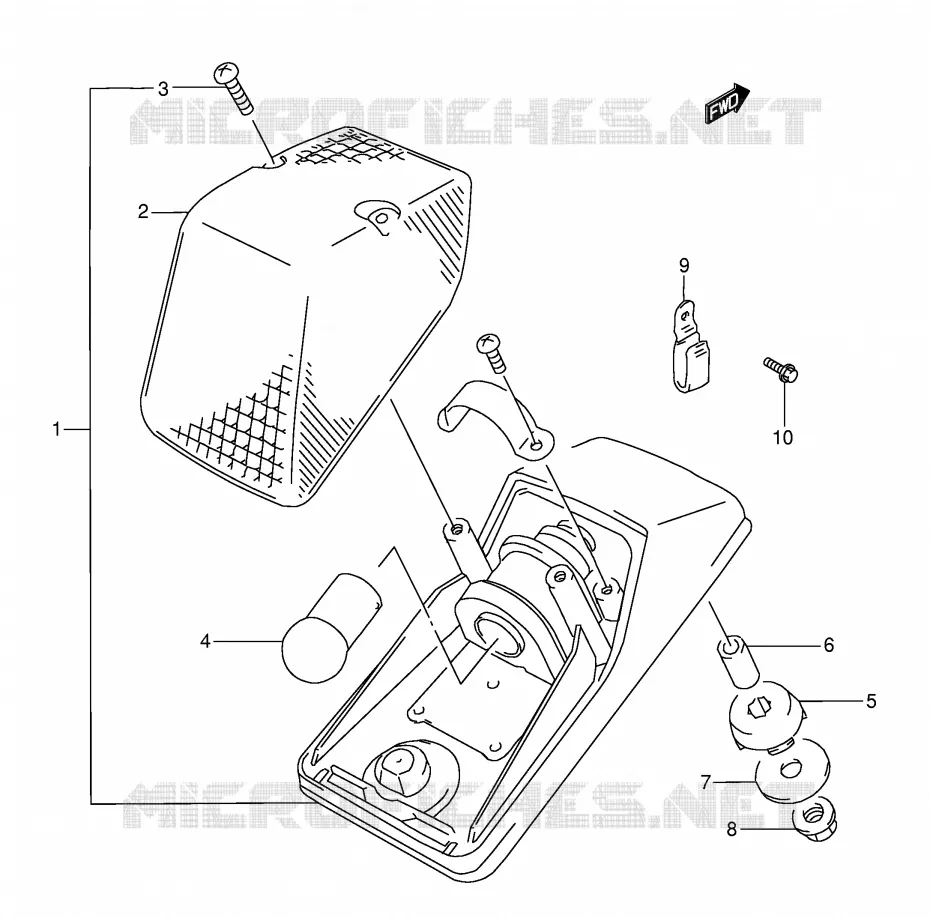 ACHTERLICHT Suzuki MOTO 350 DR 1992  DR350N(E3)