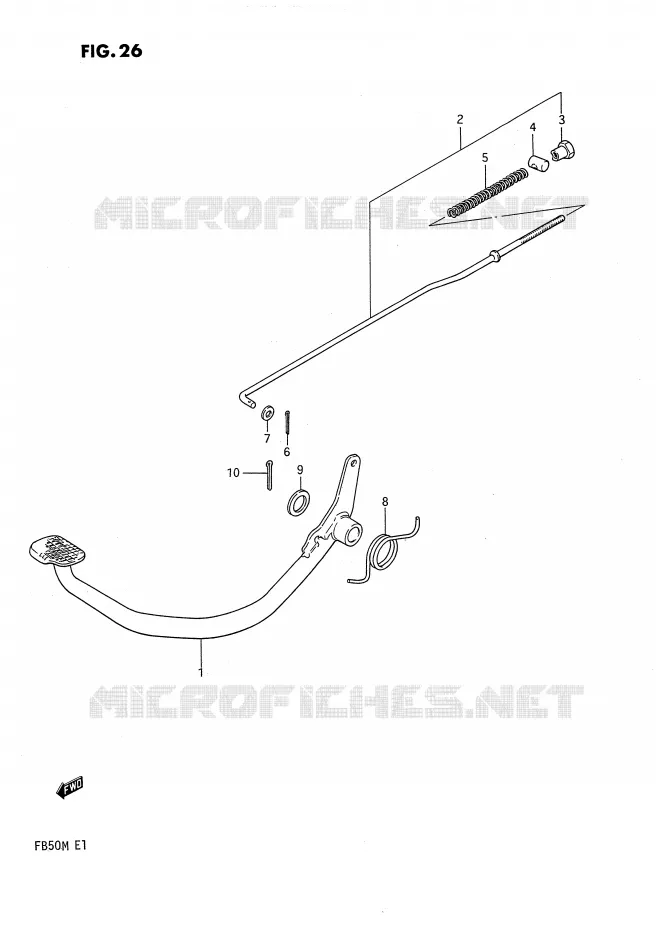 ACHTERREM Suzuki SCOOTER 50 FB 1991  FB50M(E1)