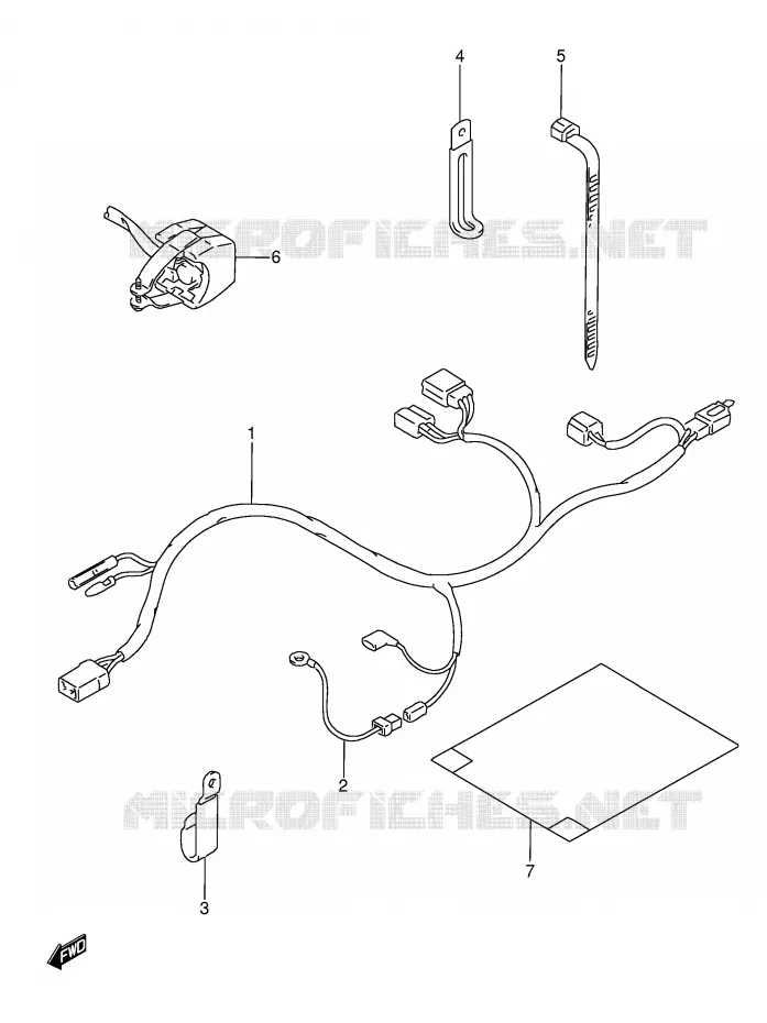 BEDRADING Suzuki MOTO 350 DR 1995  DR350S(E3)