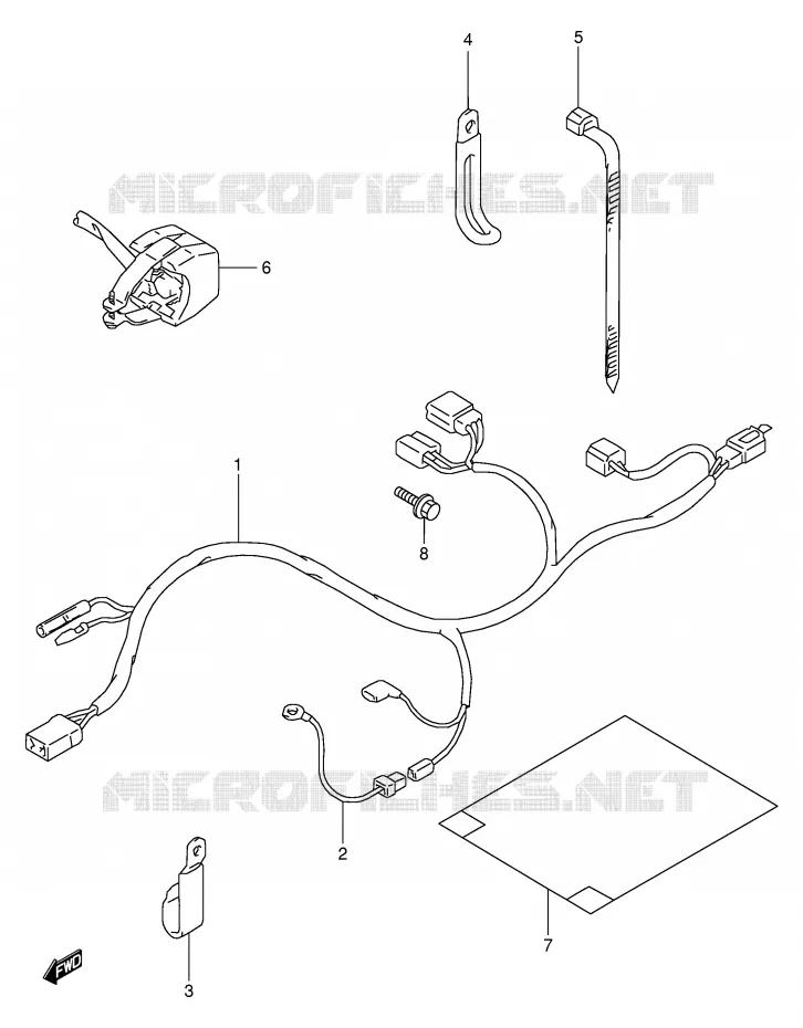 BEDRADING Suzuki MOTO 350 DR 1997  DR350V(E1)