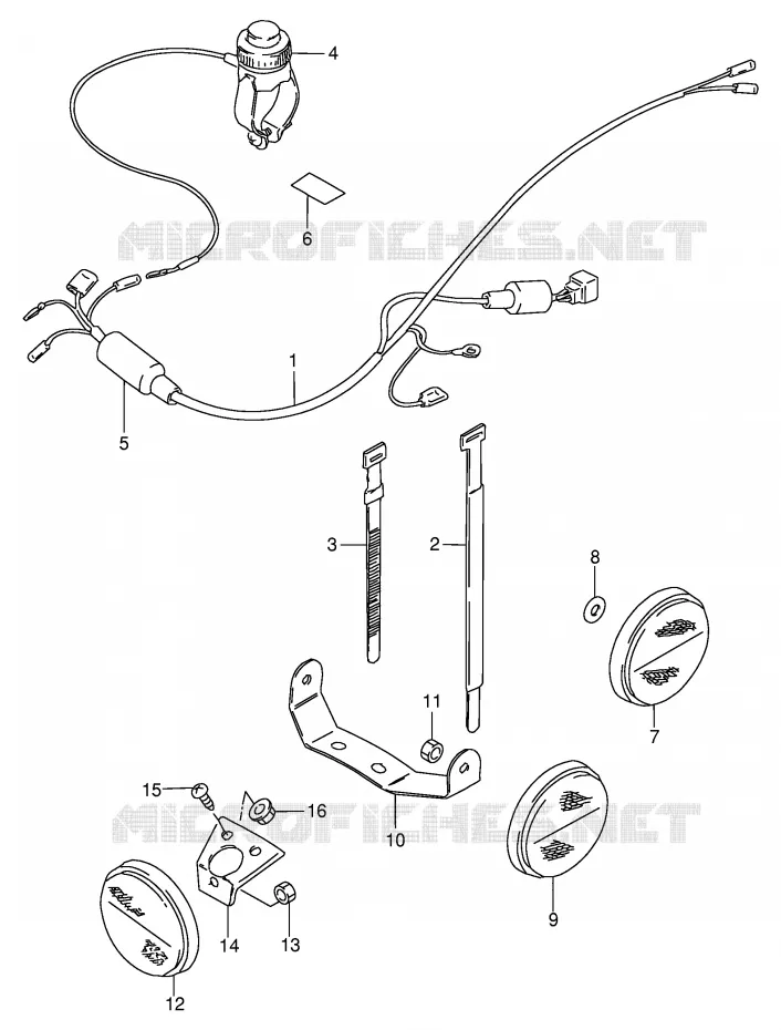 BEDRADING Suzuki MOTO 80 DS 1997  DS80V(E3/E28)