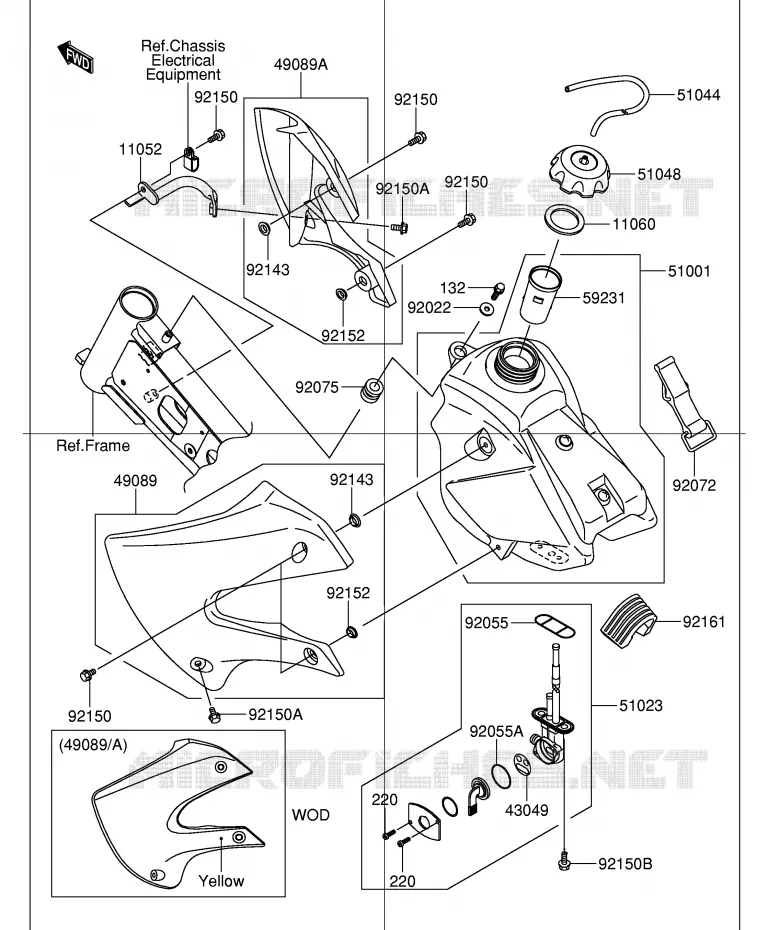 BENZINETANK Suzuki MOTO 110 DR-Z 2003  DR-Z110K3(E28)