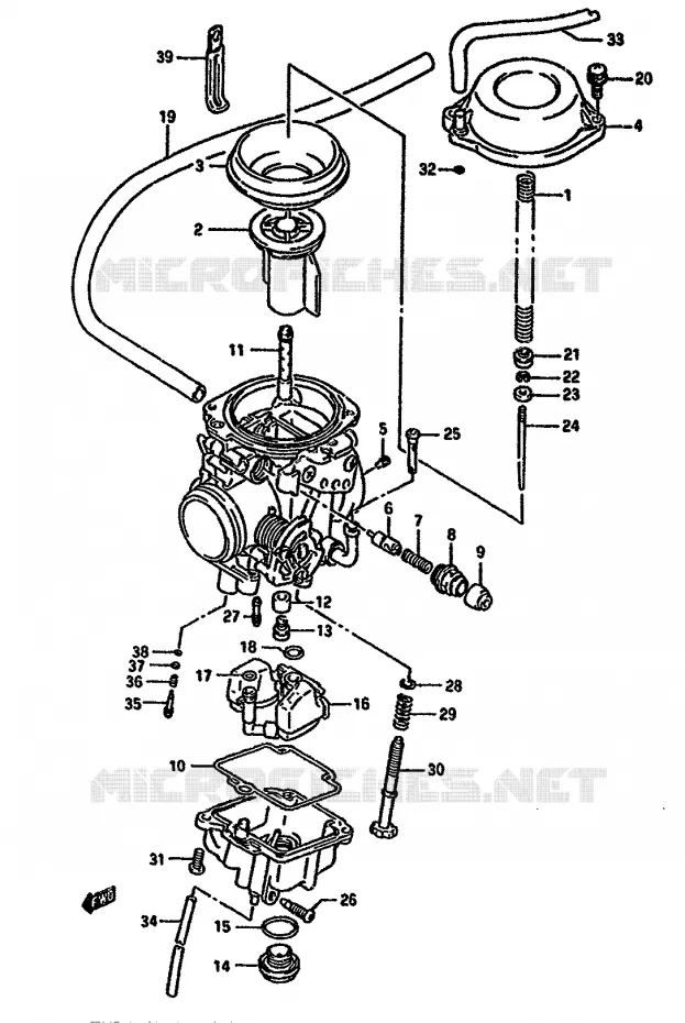 CARBURATOR Suzuki MOTO 650 DR 1994  DR650RR(N/P/R)