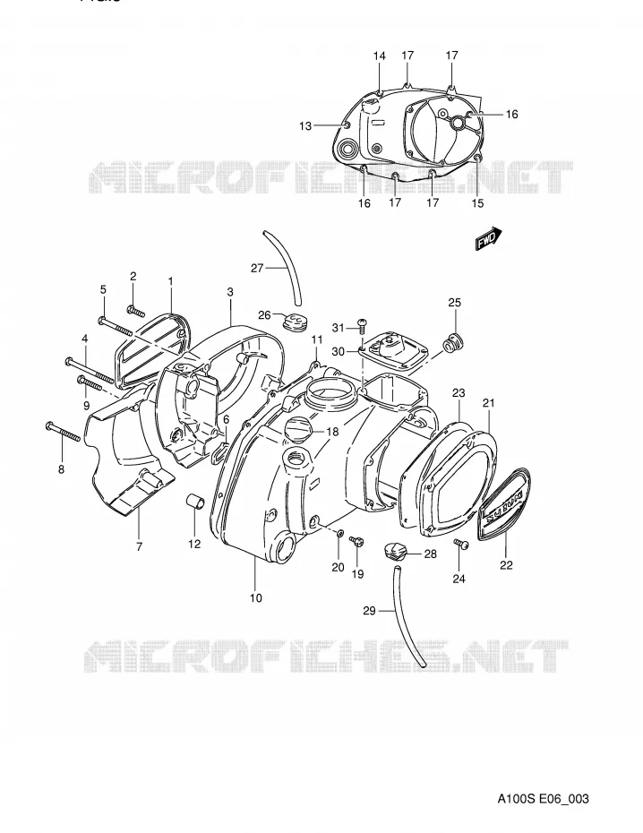 CASING Suzuki MOTO 100 A100 1995  A100S(E6)